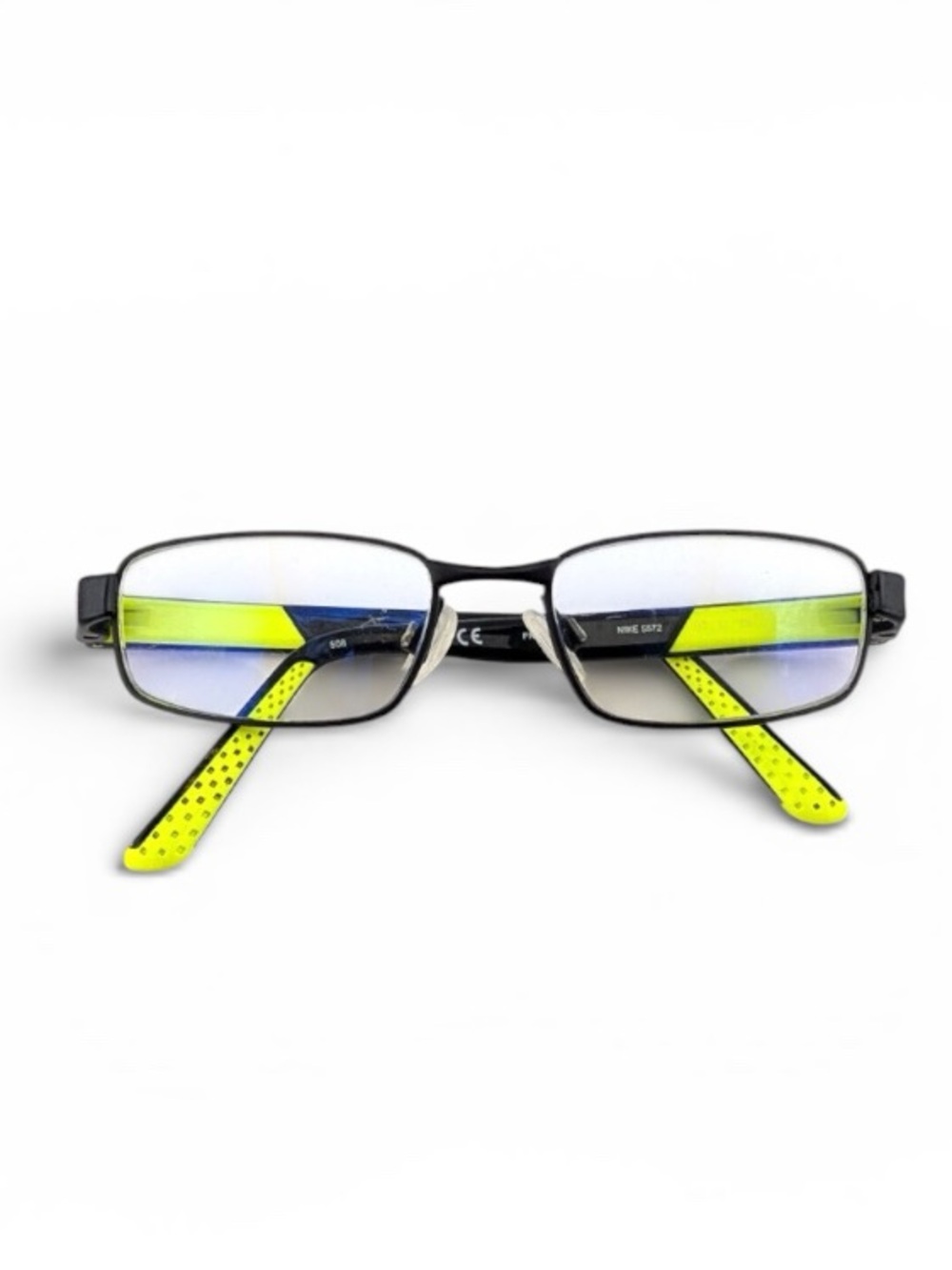 Nike Eyeglasses Frames Only NIKE 5572 508 Black Metal w/ Case